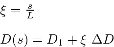 "Linear ramp transition segment"